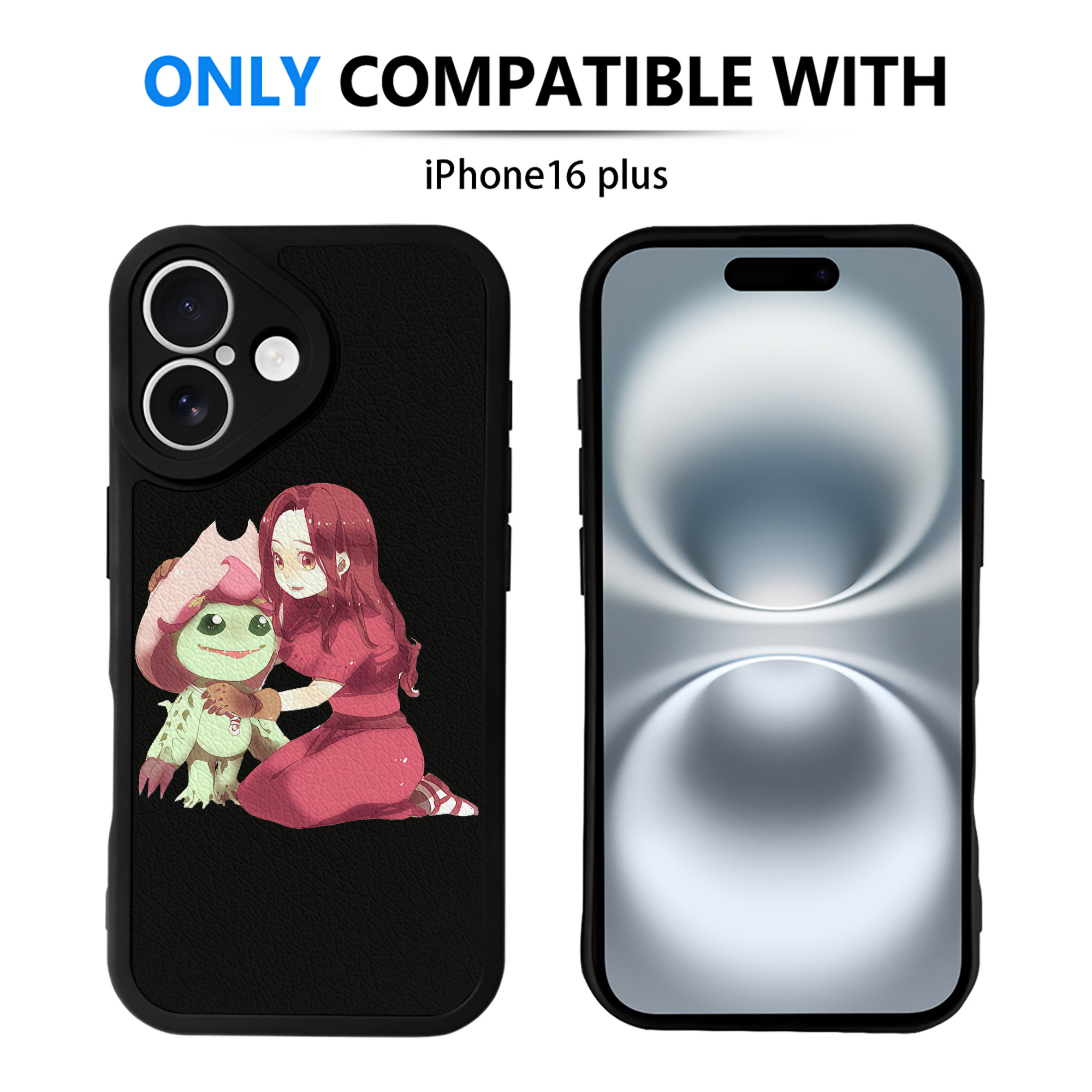 （画像用） Digimon デジタルモンスター/デジモン 【iPhone 16シリーズ対応】シリコンスマホケース（レザー調） 材質：シリコン